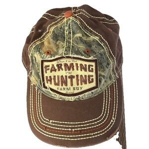 farm boy hat cap brown if im not farming im hunting everyday casual outdoors